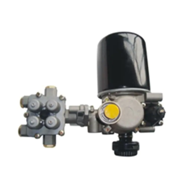 ヒーター＆サイレンサー付4回路一体型空気処理ユニット